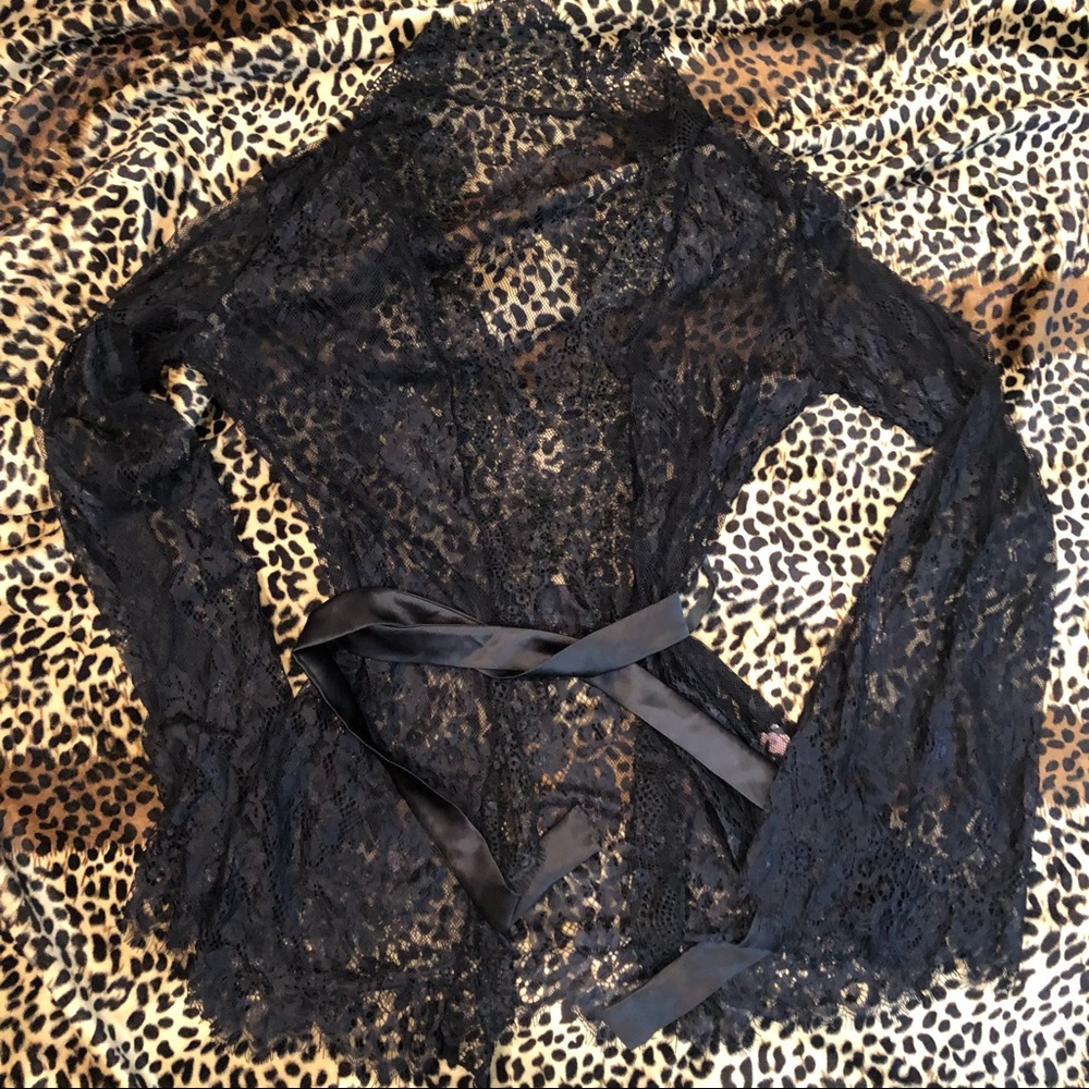 Floral Lace Robe NWOT - Picture 3 of 4